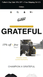 Mobile Screenshot of gratefulapparel.com