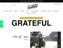 Tablet Screenshot of gratefulapparel.com